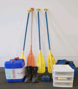 (4) Paddles, An Aqua-Tainer, Columbia Men's Bugaboot III Winter Boots, And More!