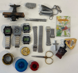 Timex Watches, Seiko Watch, Watch Bands & Other Small Items
