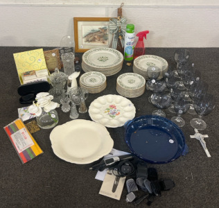 Glass Plates Set, Glass Cups Set, Other Glass Dishes, Electric Razor & More