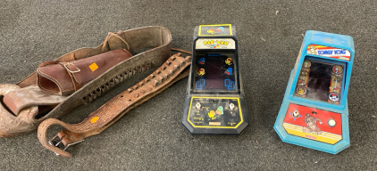 Vintage Bullet Belt and Vintage PAC MAN and Donkey Kong