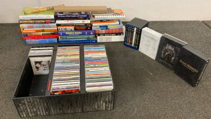 Various Books, DVD&rsquo;s And CD&rsquo;s