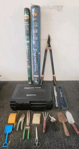 Toyota Diagnostic Tester, Torque Wrench, Gardening Tools And Weed Control Film.