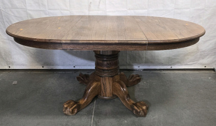 Round Wood Dining Table 71"x48"31"