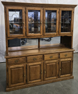70.5" x 75.5" x 16.5" Beautiful Wood 8-Door 4-Drawer Display Case/Cabinet