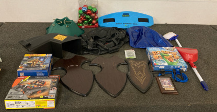Christmas Items, Fitness Ball,Floating Device And Robotic Lego Kits Etc
