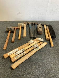 Variety of Hammers and Handles