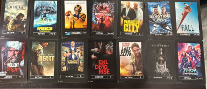 (50) Redbox Mystery DVD&rsquo;s