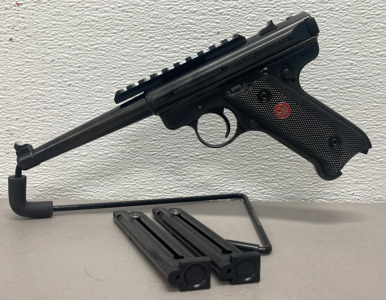 Ruger MK III .22 Caliber, Semi Automatic Pistol In Original Hard Case, 1 Extra Magazine