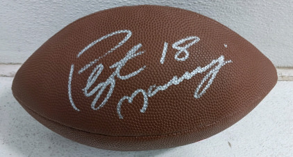(1) Peyton Manning Signed Wilson NFL Football