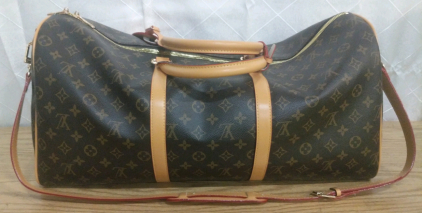 Louis Vuitton Keepall 60 Duffle Bag Brown Monogram Canvas