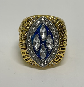 1988 Dallas Cowboys &ldquo;Michael Irvin&rdquo; NFL Back To Back World Champion Superbowl XXVIII Ring Size 11