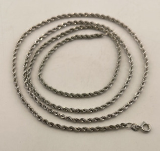 .925 Silver Necklace 30&rdquo; Long