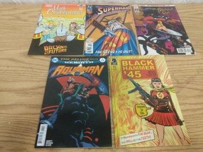 5) Assorted Comic Books! Superman, Aquaman, Black Hammer 45 and More