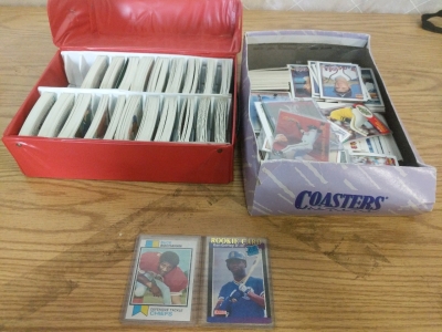 Shoebox and Baseball Card Case of Baseball Cards, Over 250 Cards! Vintage Baseball Cards