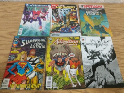6) Assorted Comic Books! Superman, Fantastic 4, Magnus and More!