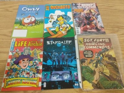 6) Assorted Comic Books! Teen Titans, Archie, Sgt. Fury, and More!