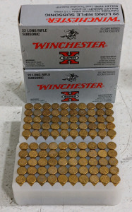 (100) Winchester Super-X 22 Long Rifle Subsonic Ammo