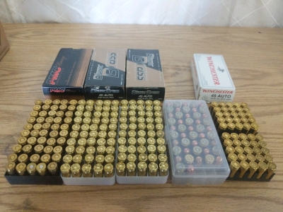 247rds Ammunition! Assorted Brands .45 Auto 230gr FMJ