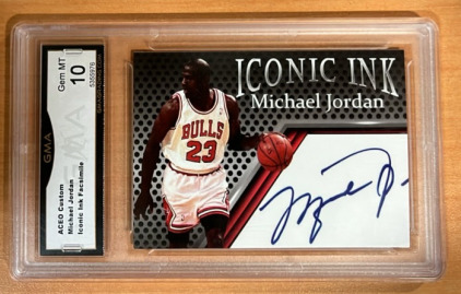 GMA Micheal Jordan Iconic Ink Facsimile Autographed Edition