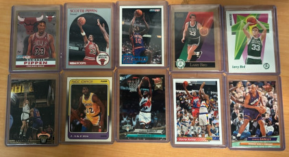 (21) Hard Sleeved Vintage Legends NBA Cards