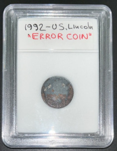 1992 Lincoln Error Coin