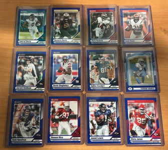 (29) Blue Optic NFL Donruss Cards