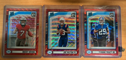 (7) NFL Redwave Rookie Cards