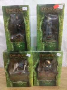 Lord Of The Rings! Department 56 Secret Box Figures-Gandalf, Arwen, Gimli and Legolas, and Strider