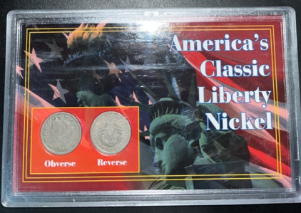 (2) Morgan Mint Liberty Nickles