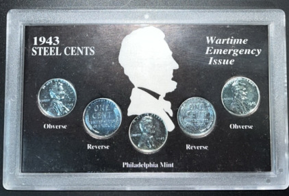 1943 Wartime Emergency Issue Steel Cents