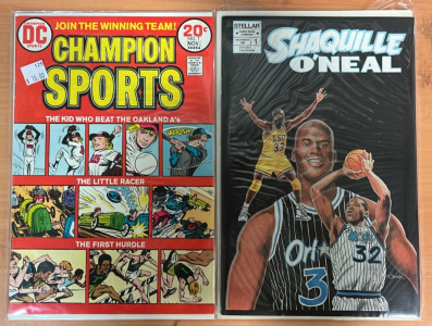 (1) DC Champion Sports Comic Book (1) Shaquille O&rsquo;Neal Comic Book
