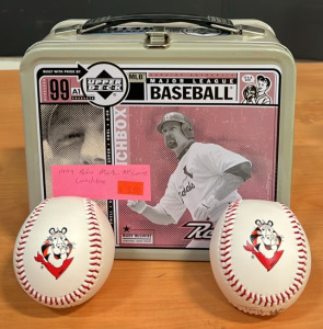1999 Retro Mark McGuire Lunchbox (2) Tony the Tiger Baseballs