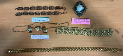 (1) 1960&rsquo;s Two Sisters Comet Brooch (2) Vintage Coper Thunderbird Bracelets (1) Joan Rivers Necklace And Earrings & More