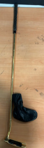 Vintage Coke Golden Putter With Sock