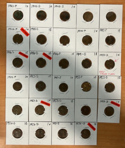 (29) Lincoln Head Cents Dating Between 1921-1978