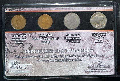 (1) 1907 Indian Head Penny (1) 1936 Lincoln &ldquo;Wheat Ears&rdquo; Penny (1) 1907 Liberty Head &ldquo;V&rdquo; Nickel & More
