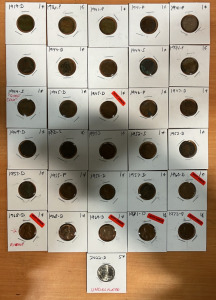(30) Lincoln Head Cents (1) 2022 Uncirculated Nickel