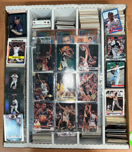 Very Large Assortment of Baseball & Basketball Collectible Cards