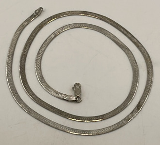 .925 Silver Necklace 22&rdquo; Long