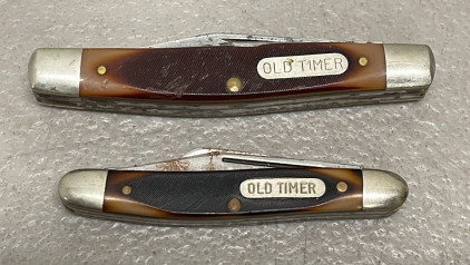 (2) Old Timer Folding Knives