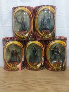 Lord Of The Rings! The Two Towers Figures-Eomer, Rohirrim Soldier, King Theoden, Grima Wormtongue and Faramir