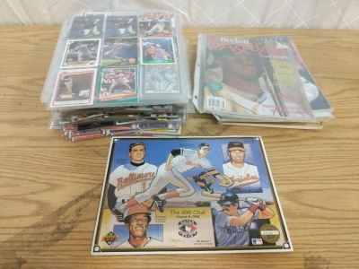 Sports Cards! Mixed Lot-Baseball, Football, Basketball. Over 300 Cards, Beckett Baseball Monthly Magazines. 80s 90s Cards
