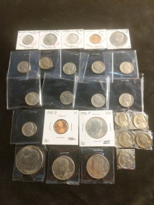 Rare Coinage! 25 Coins-Bicentennials, Eisenhower Dollar, Half Dollars and More