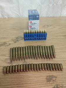 Ammunition! 22rds 9mm FMJ, 18rds 30-06 Soft Point, and 80rds Winchester/PPU 7.62x39