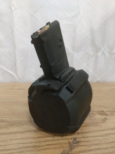 1) Loaded! AR15 Magpul PMagD60 Gen3 Drum Mag-(60rds) 62gr M855 Green Tip