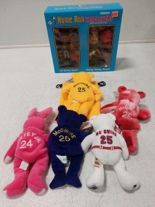 90s Baseball Bobbleheads and Plush Bears