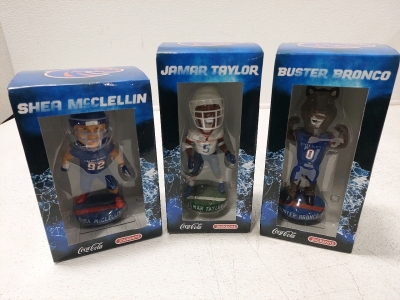 Boise State Bobbleheads, Shea McClellin, Jamar Taylor, Buster Bronco