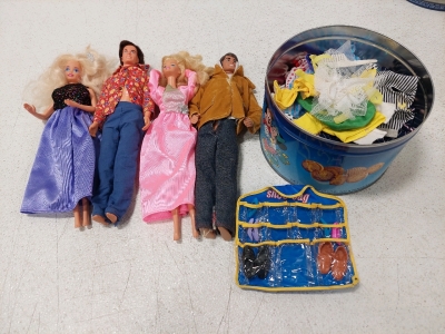 Assorted Barbie Dolls, Clothes, & Accessories