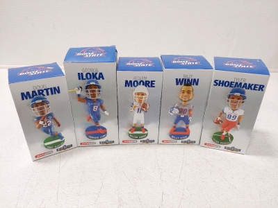 Boise State Bobbleheads, Doug Martin, George Iloka, Kellen Moore, Billy Winn, Tyler Shoemaker