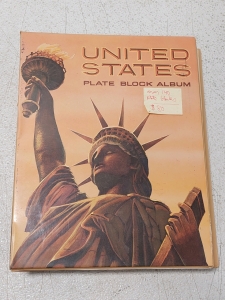 United States Plate Block Album 1932-1970(Hard Cover), Many Postage Stamps Inside